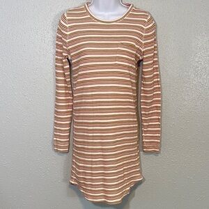 Madewell Striped Long Sleeve Tunic Top – XS – 100% Cotton